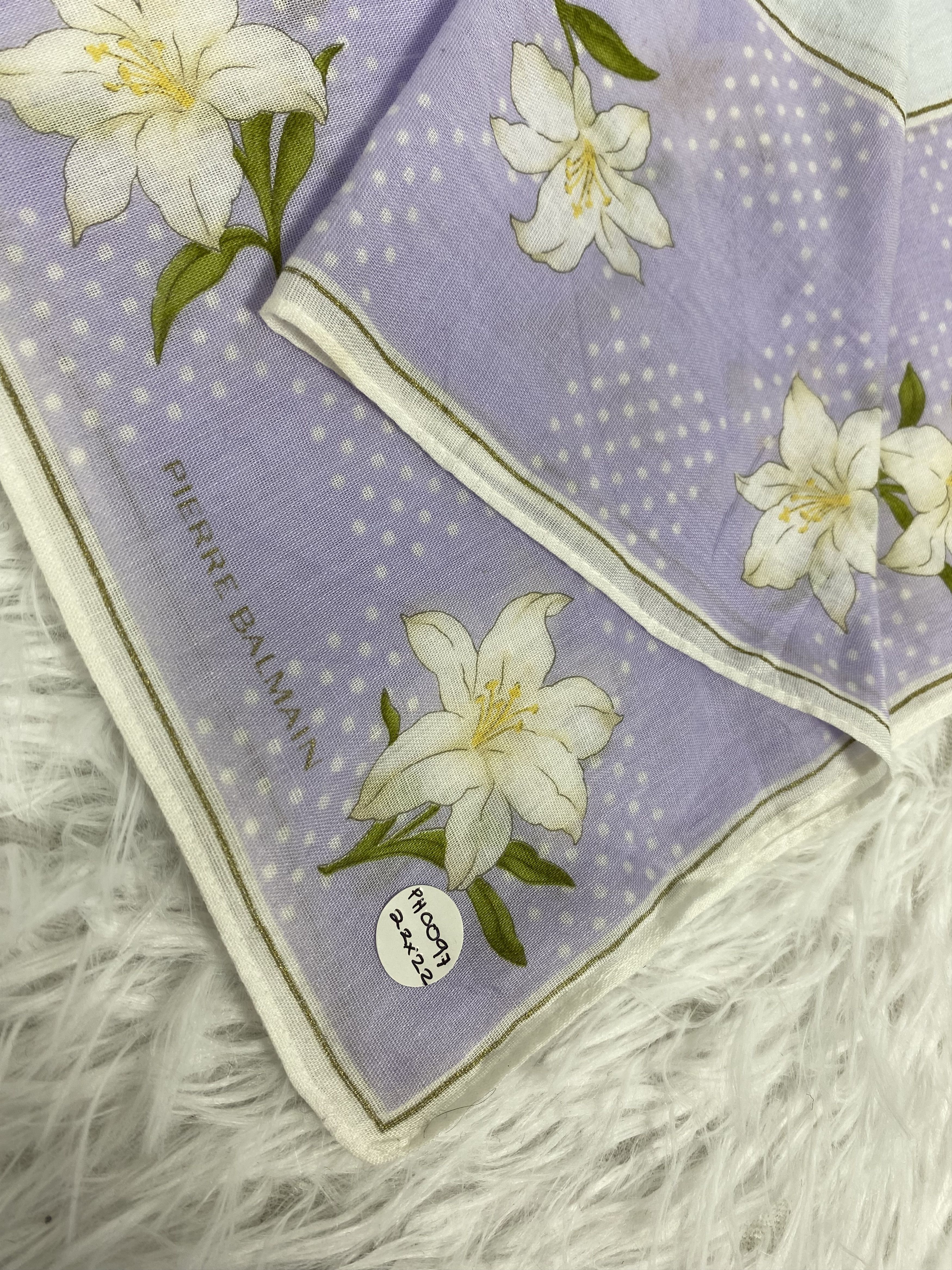 Pierre Balmain Vintage Pierre Balmain Handkerchief PH0097 Size ONE SIZE - 2 Thumbnail