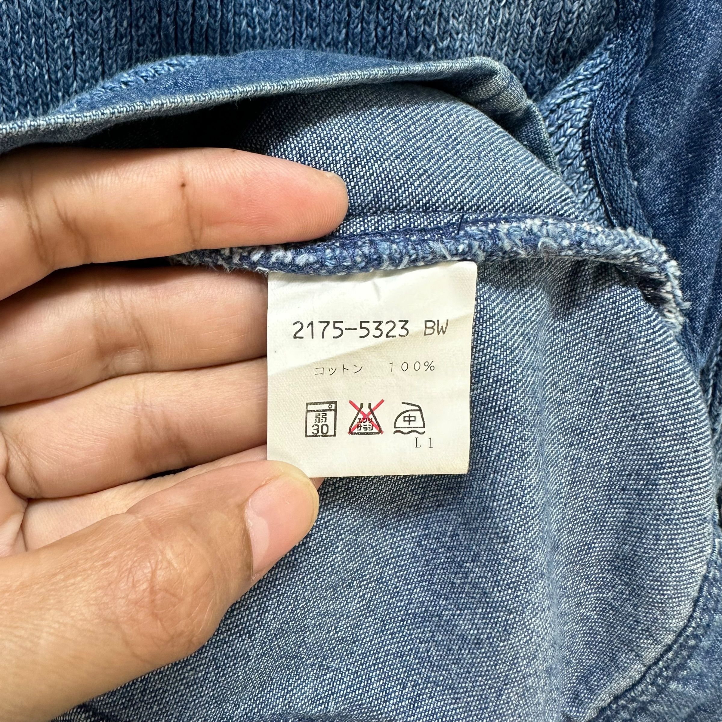 Indigo BLUE WILLI'S Indigo Button Jean Jacket #A43-0989 Size L / US 10 / IT 46 - 11 Thumbnail