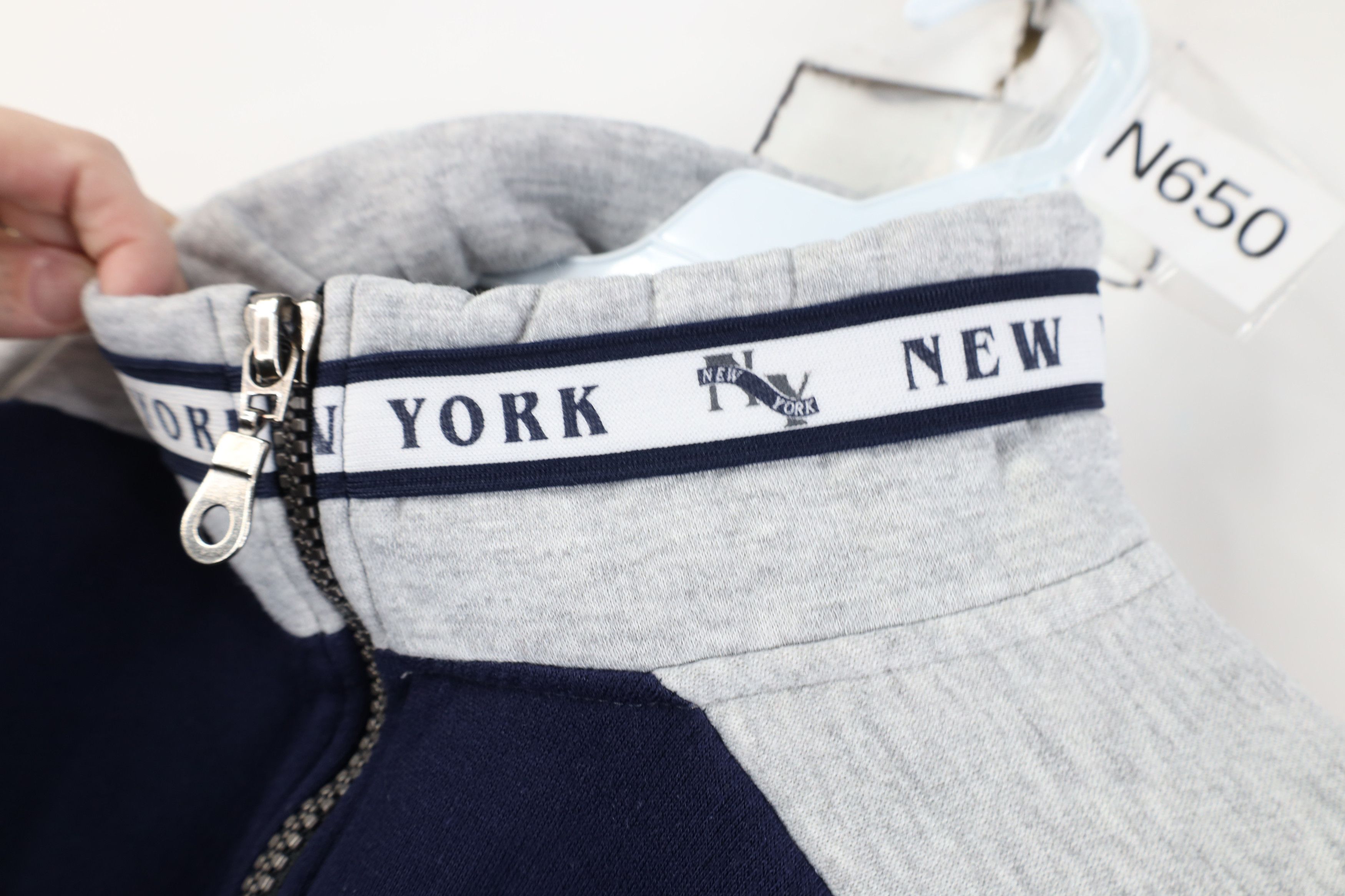 Vintage Vintage 90s Y2K Streetwear New York 1/4 Half Zip Sweatshirt Size US XXL / EU 58 / 5 - 8 Thumbnail