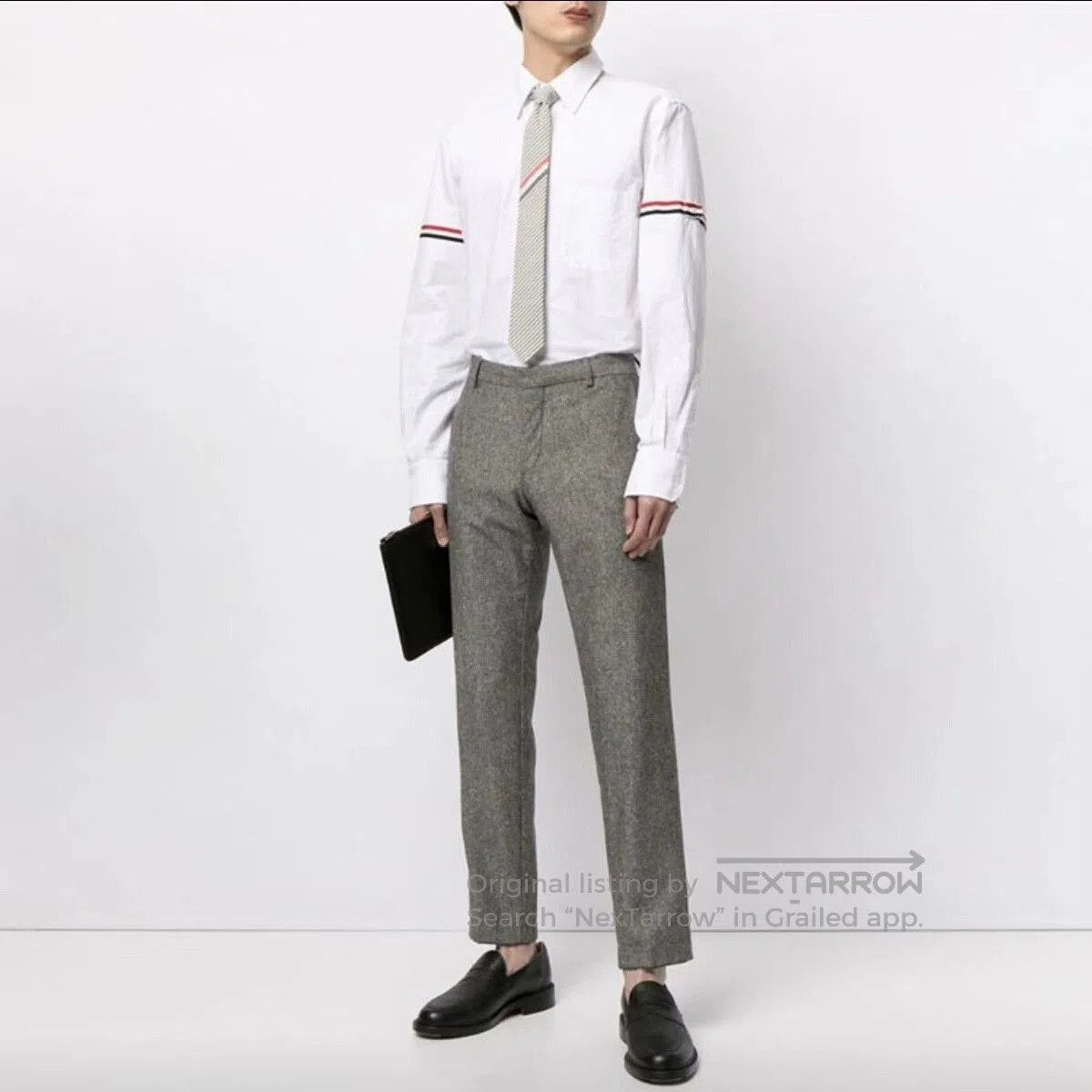 Thom Browne Thombrowen Stripe Button Long Sleeve Shirt. Size US L / EU 52-54 / 3 - 8 Thumbnail