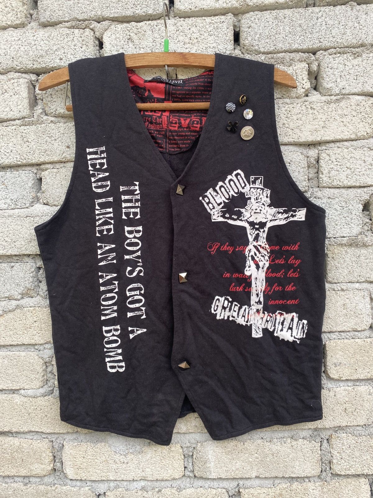 Seditionaries Under level punk style vest Size US M / EU 48-50 / 2 - 1 Thumbnail