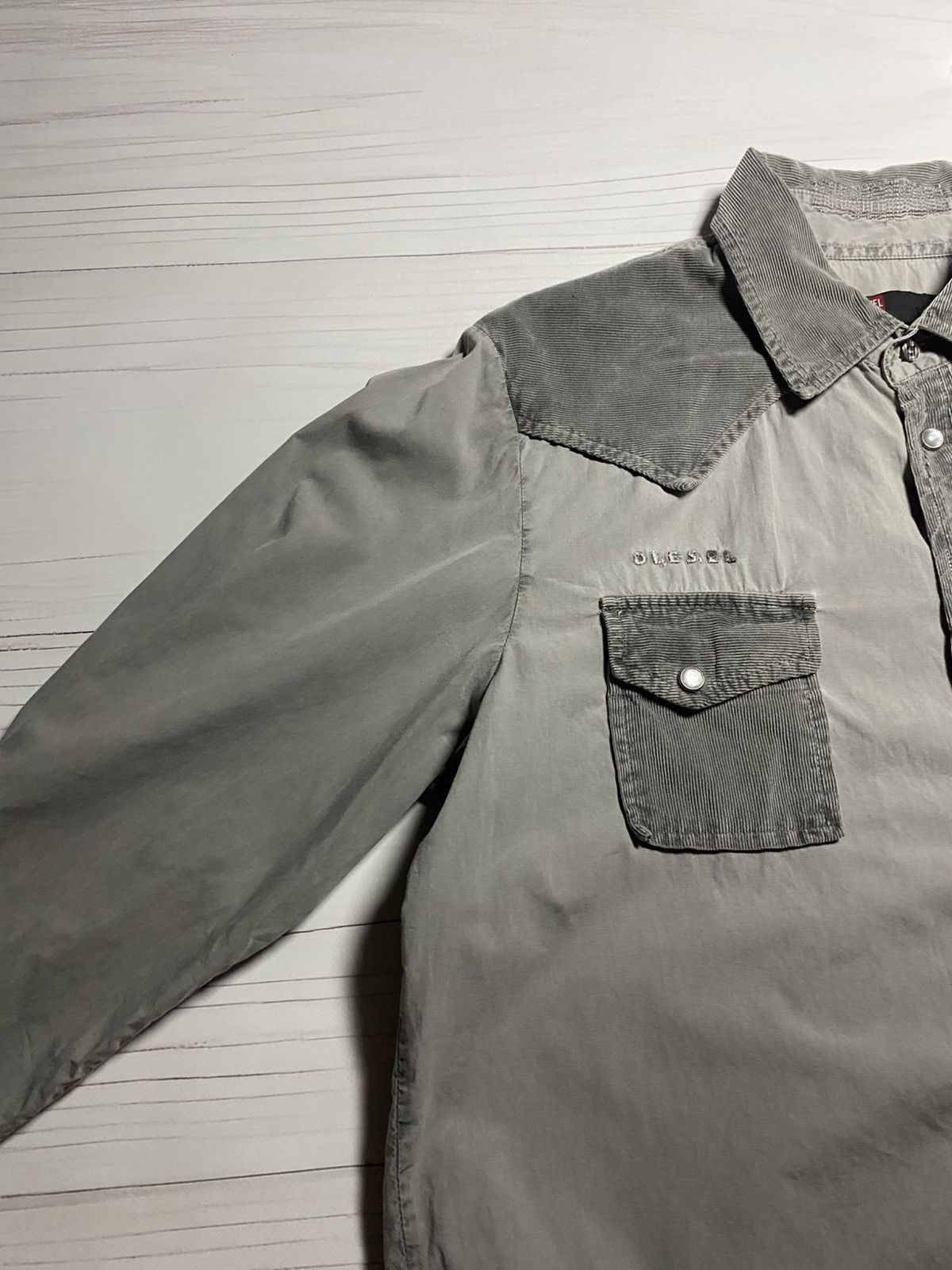 Diesel × Japanese Brand × Vintage Vintage Diesel Snow Eagle Big logo y2k button up t shirt Size US L / EU 52-54 / 3 - 5 Thumbnail