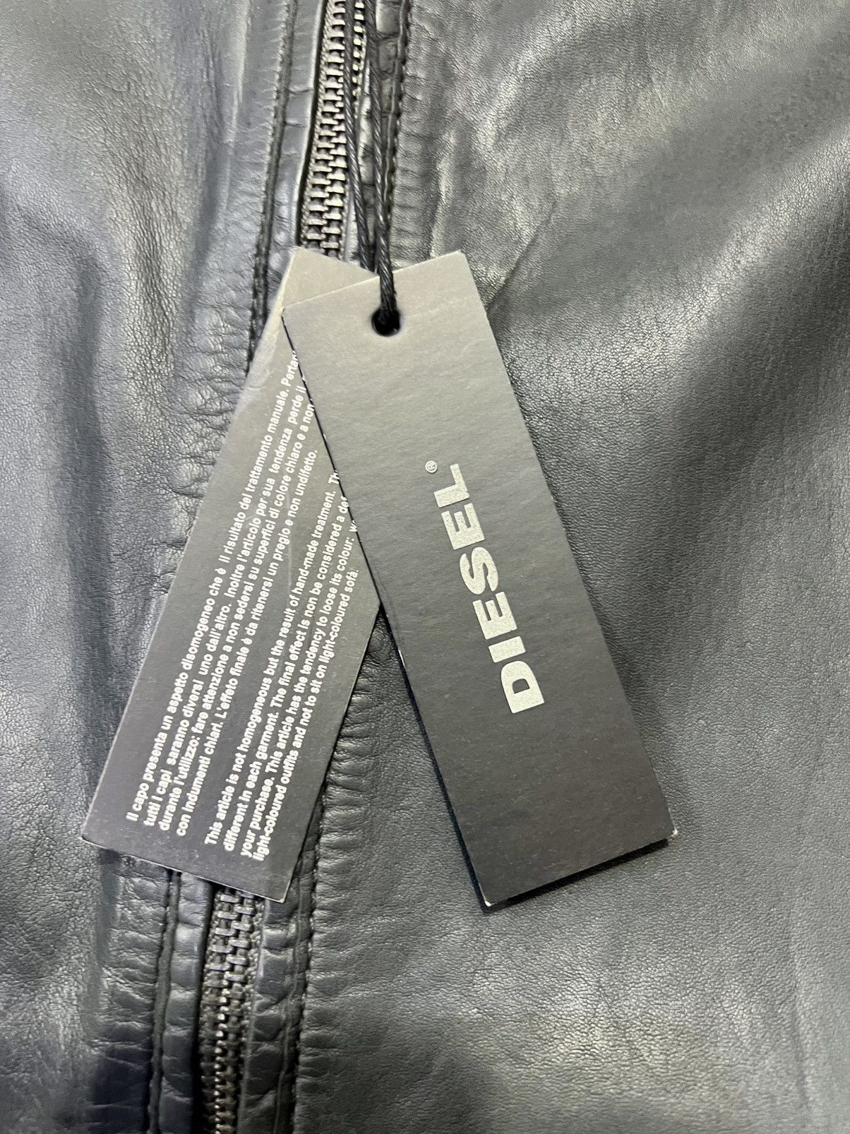 Diesel Diesel L-All-RAW leather jacket size XL Size US L / EU 52-54 / 3 - 4 Thumbnail