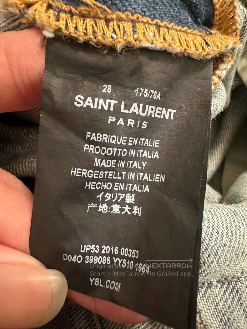 Saint Laurent Paris Saint Laurent Paris Double-knee cut jeans Size US 28 / EU 44 - 4 Thumbnail