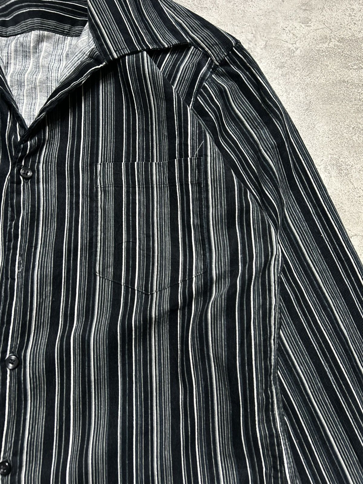 semanticdesign Semantic Design Corduroy Stripe Open Collar Shirt Size US M / EU 48-50 / 2 - 3 Thumbnail