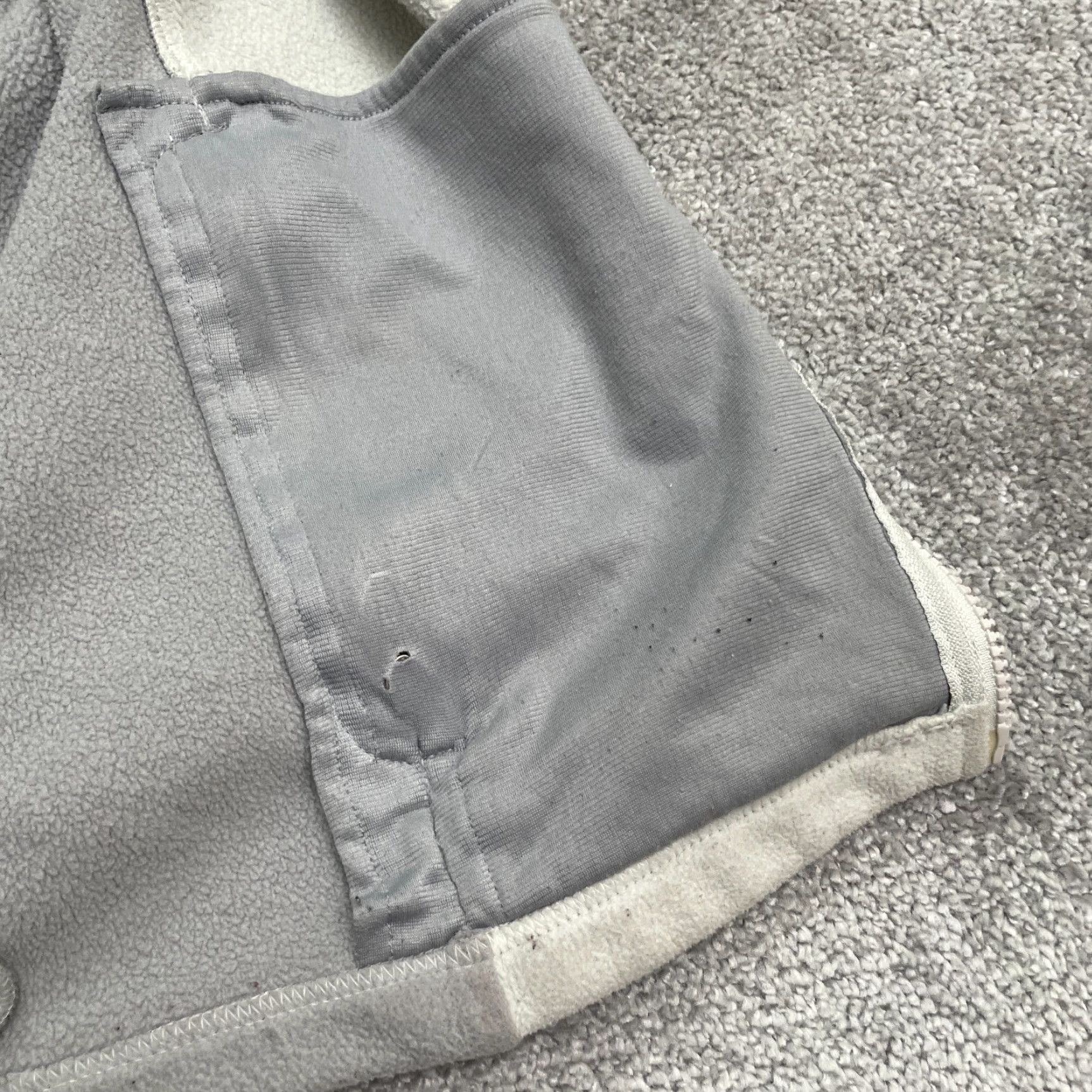 The North Face The North Face Khumbu Fleece Jacket Womens Medium Gray Full Zip Outdoor Hiking - Regular Fit, Solid, Jacket Size M / US 6-8 / IT 42-44 - 7 Thumbnail