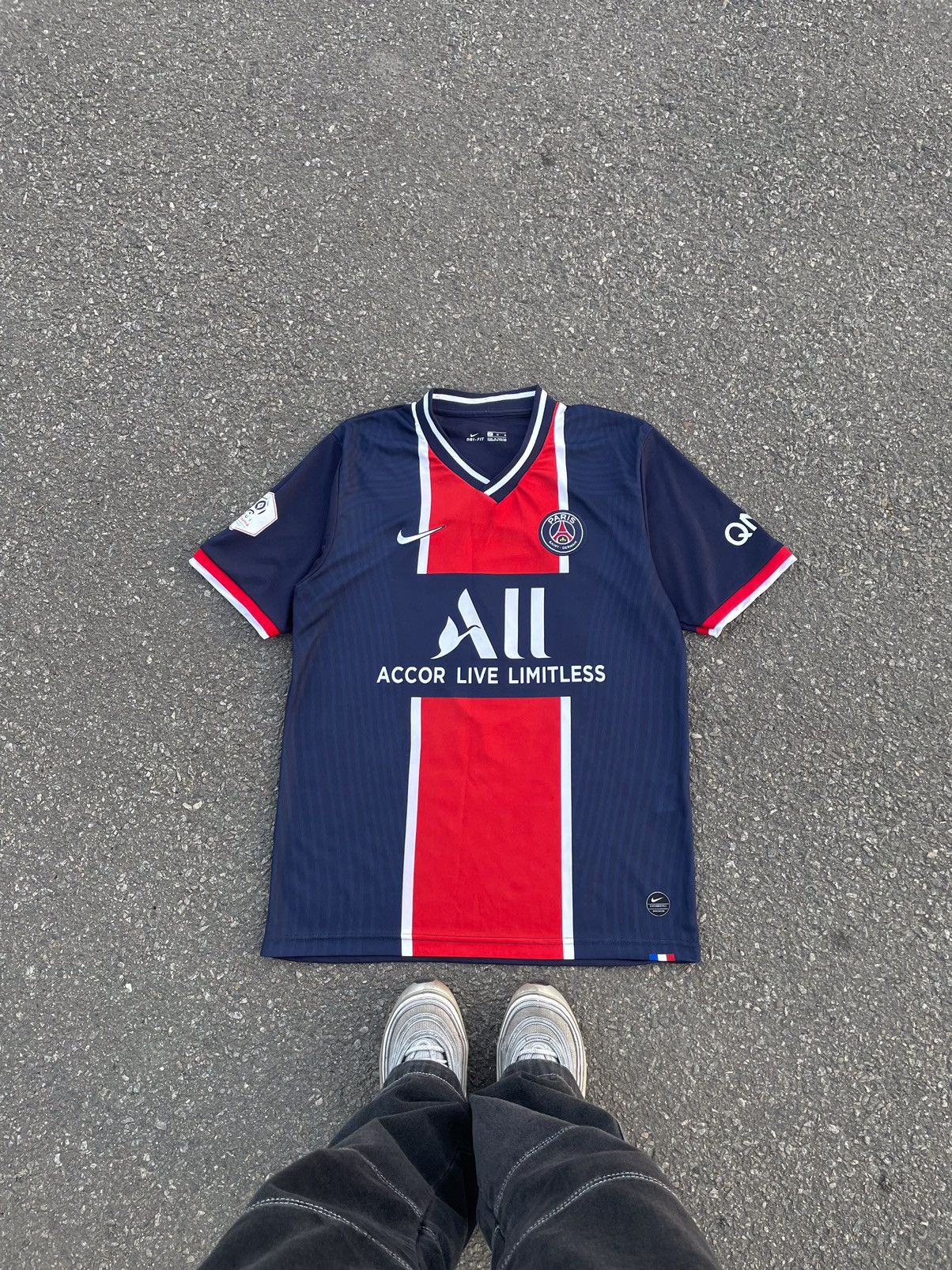 Vintage T-shirt Nike Paris Saint Germain MBappe Jersey M