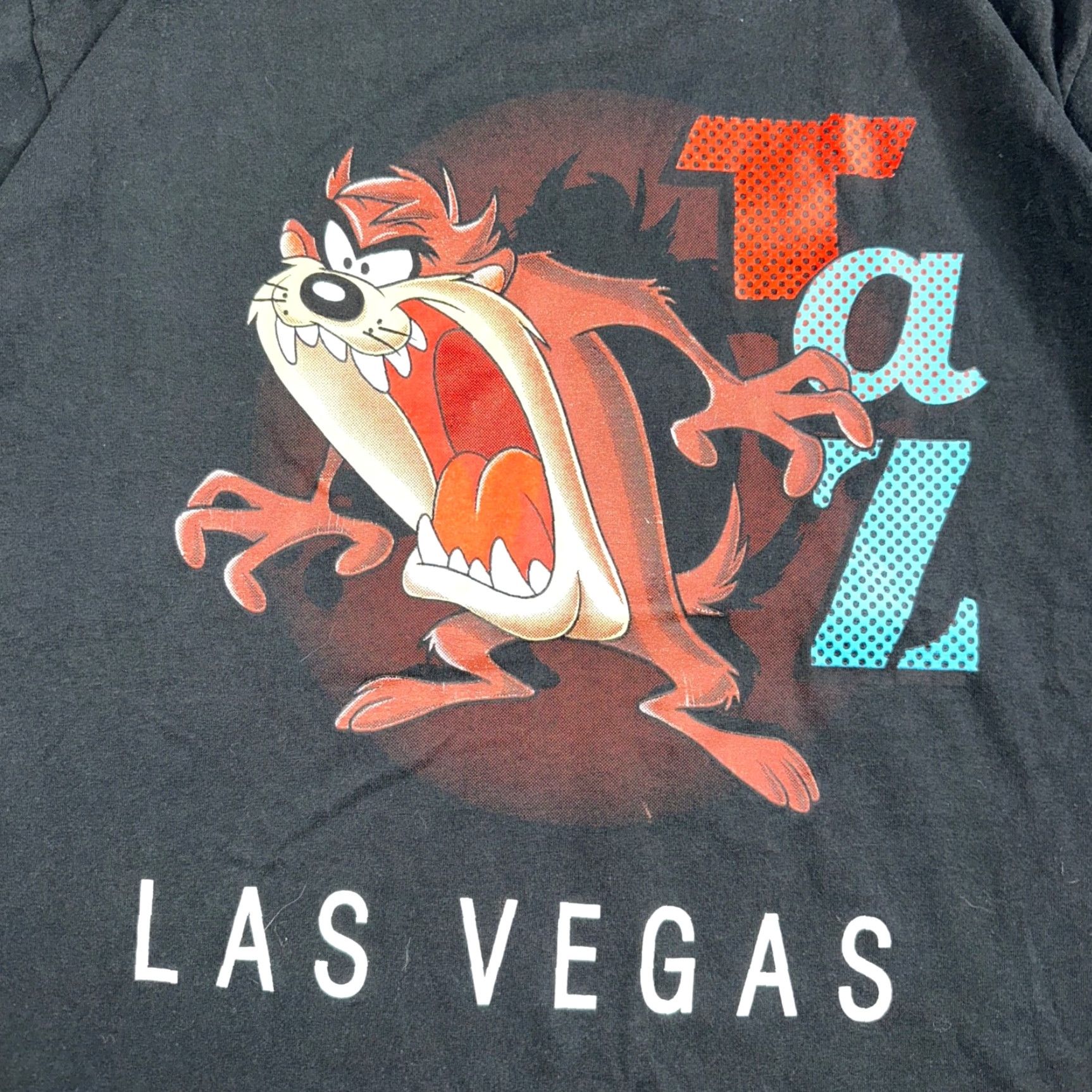 Vintage VTG Warner Bros. Taz Shirt Mens L Black Las Vegas 95 Tasmanian Devil 1990s Clothing Shirt Men Vintage 90s Size US L / EU 52-54 / 3 - 2 Thumbnail