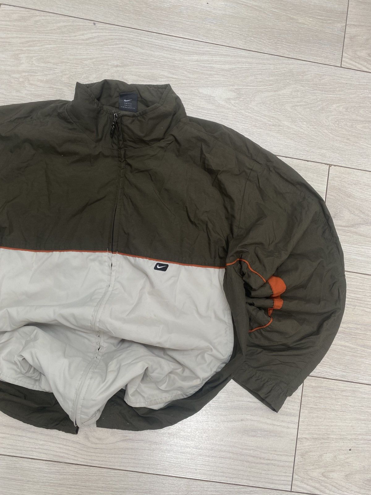 Vintage Vintage Nike Windbreaker Jacket - Olive / Beige / Orange Size US L / EU 52-54 / 3 - 2 Thumbnail