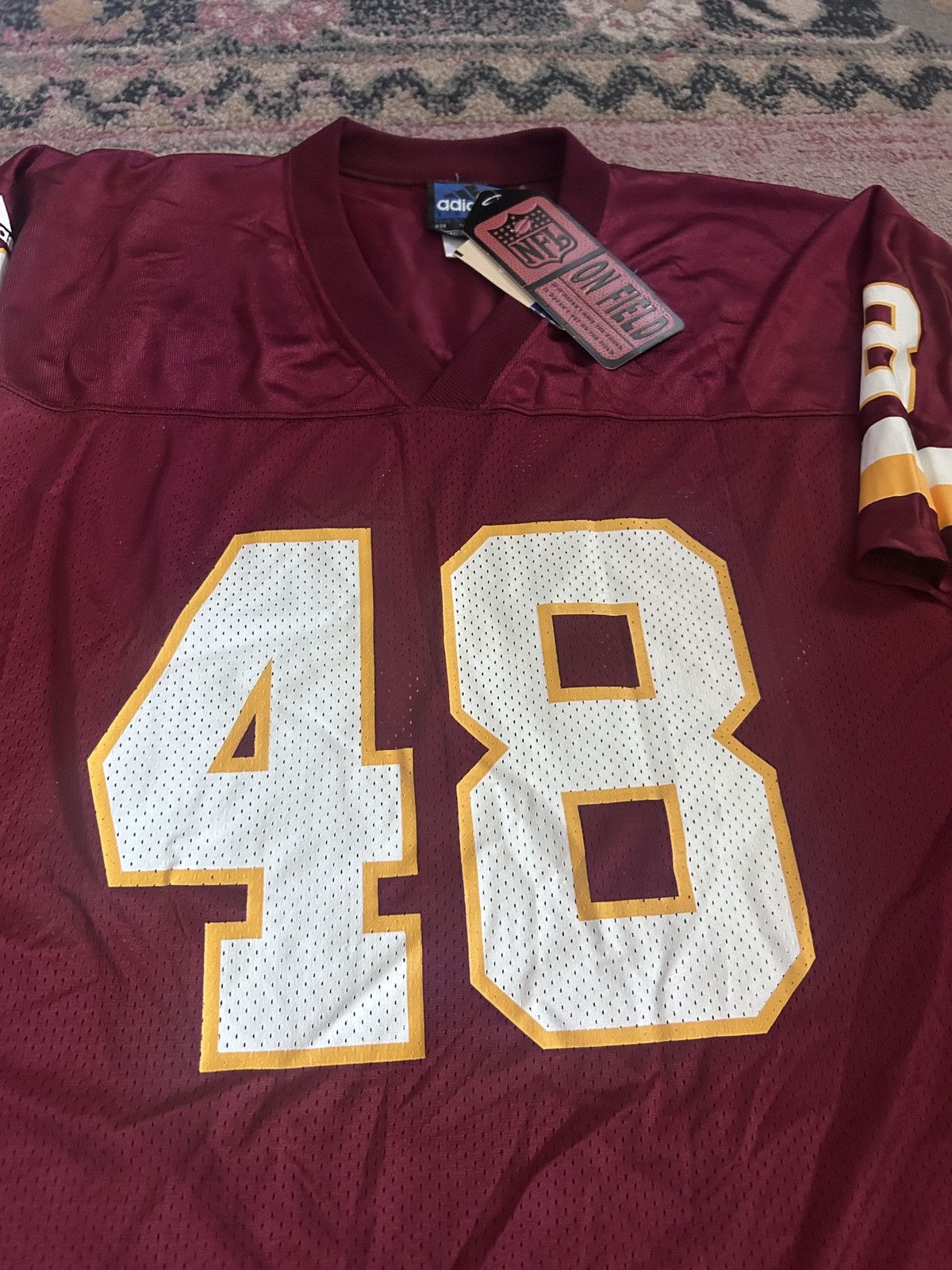 Adidas VTG Stephen Davis #48 Washington Redskins Adidas Jersey Size US XL / EU 56 / 4 - 2 Thumbnail