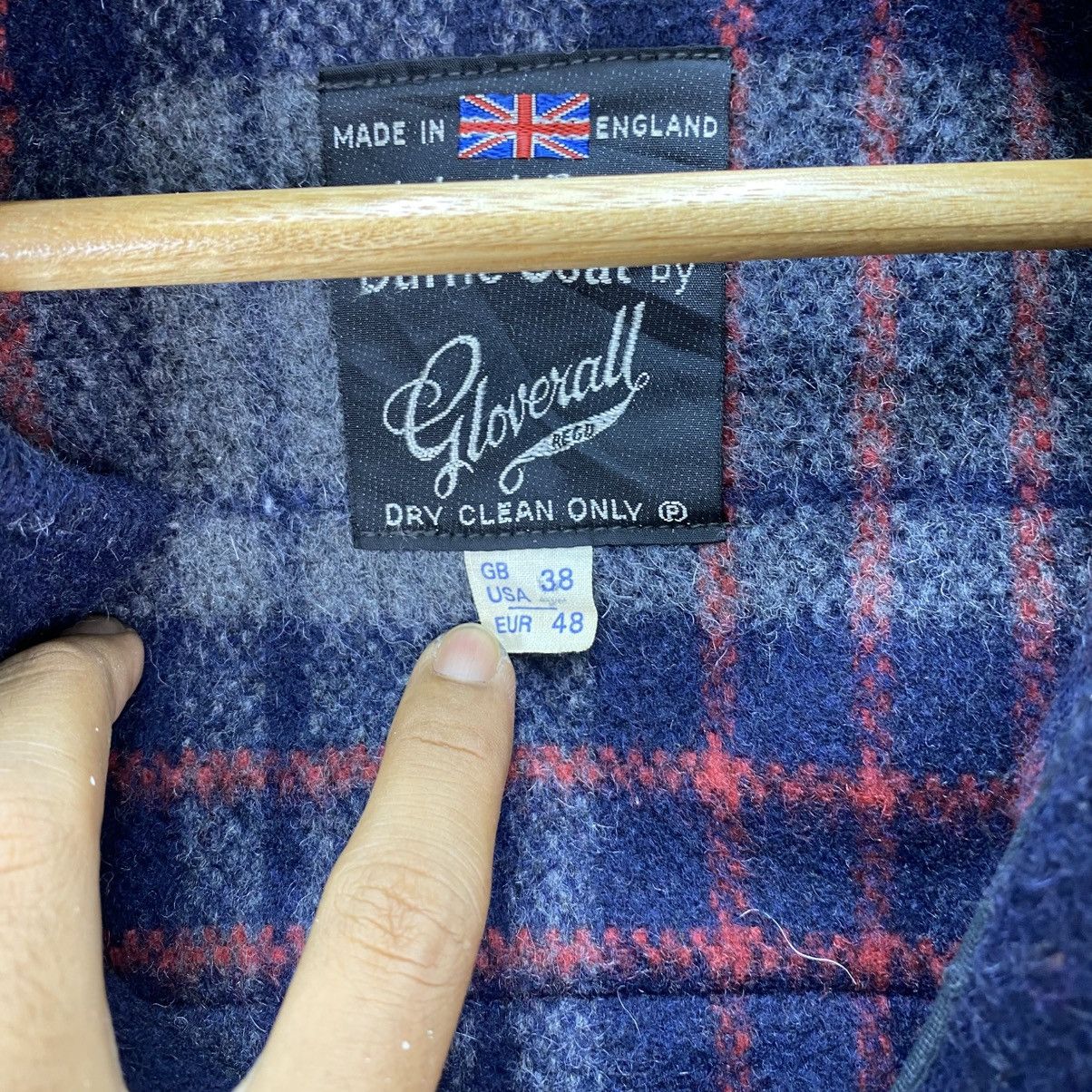 Gloverall 🫶Vintage Gloverall Wool Duffle Coat Long Jacket Plaid Lining Size US S / EU 44-46 / 1 - 4 Thumbnail