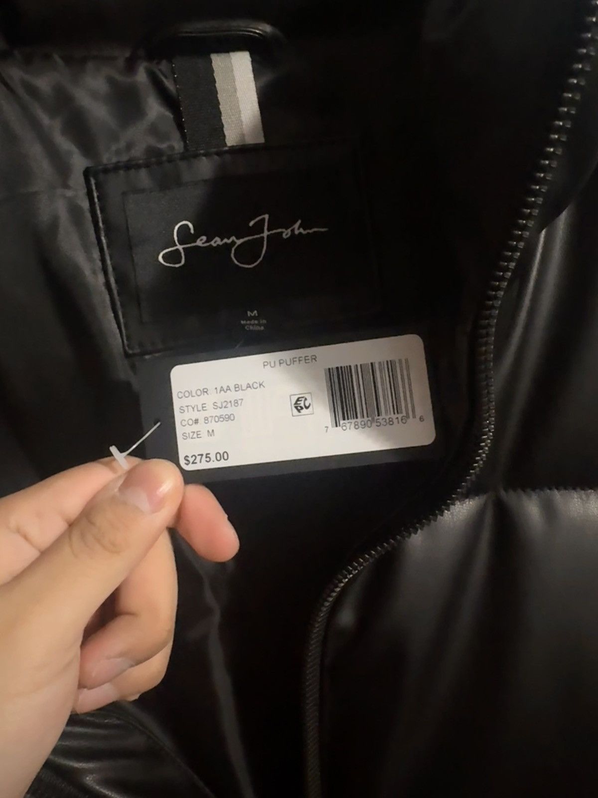 Sean John Sean John Leather Puffer Jacket Size US M / EU 48-50 / 2 - 4 Thumbnail