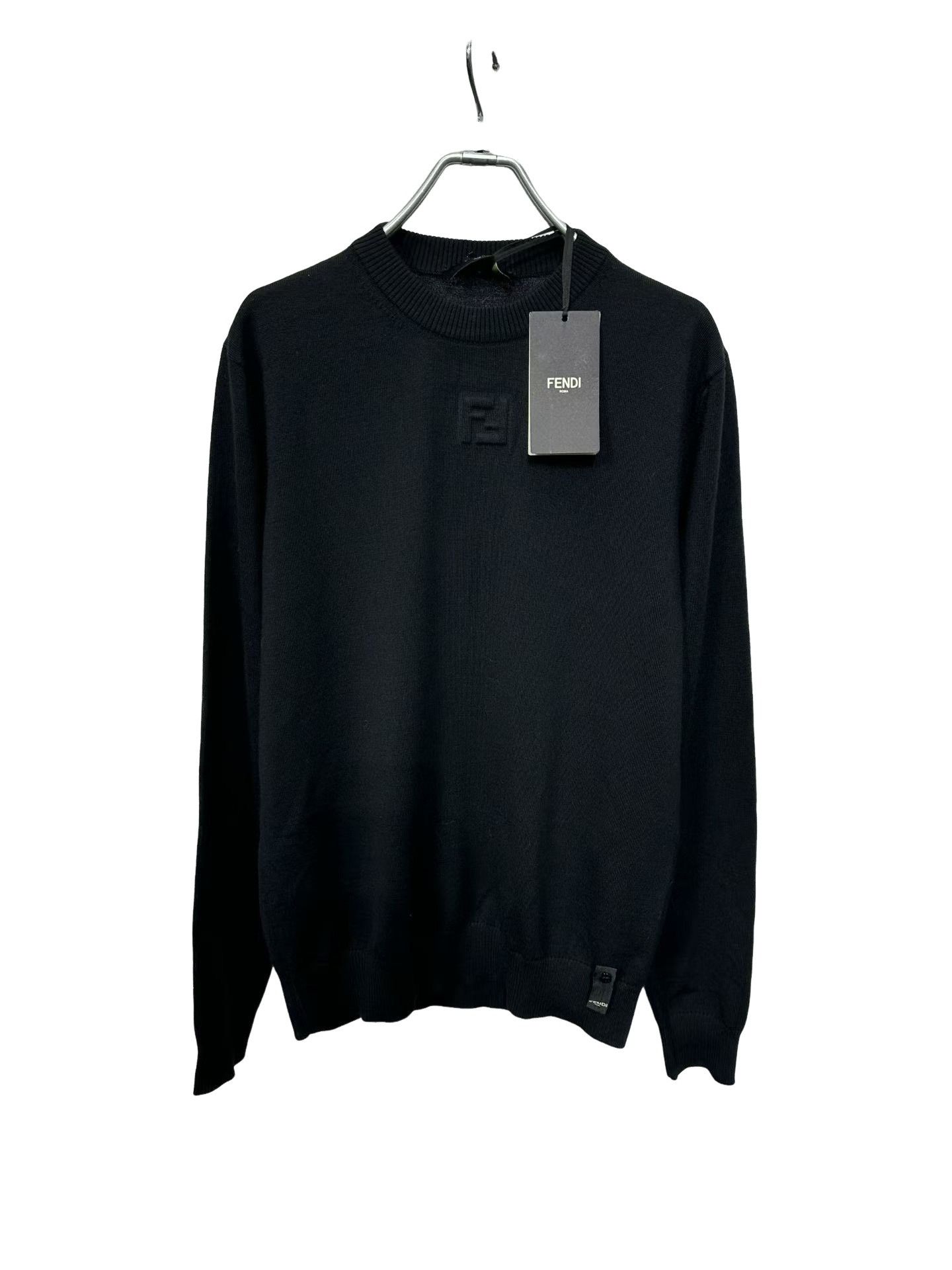 Fendi Fendi Embossed FF Logo Wool Sweater 48 Size US M / EU 48-50 / 2 - 1 Thumbnail