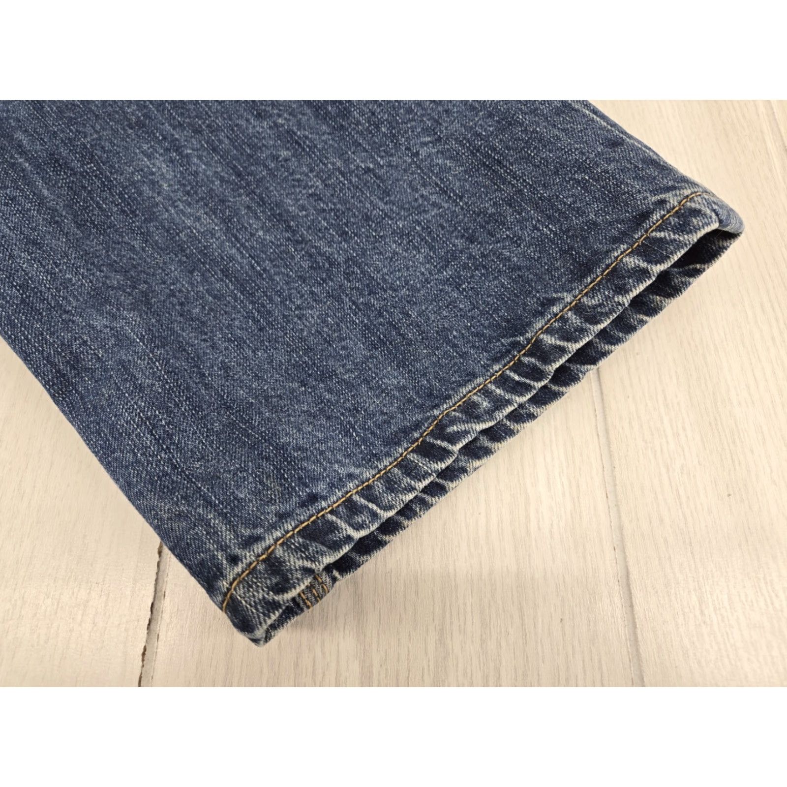 Carhartt Carhartt Jeans 101019 960 Loose Fit Straight Leg Mens Denim Work Jeans 33x34 Blue Regular 34 Inseam Mens Denim Jeans Tight Hole Size US 33 - 2 Thumbnail