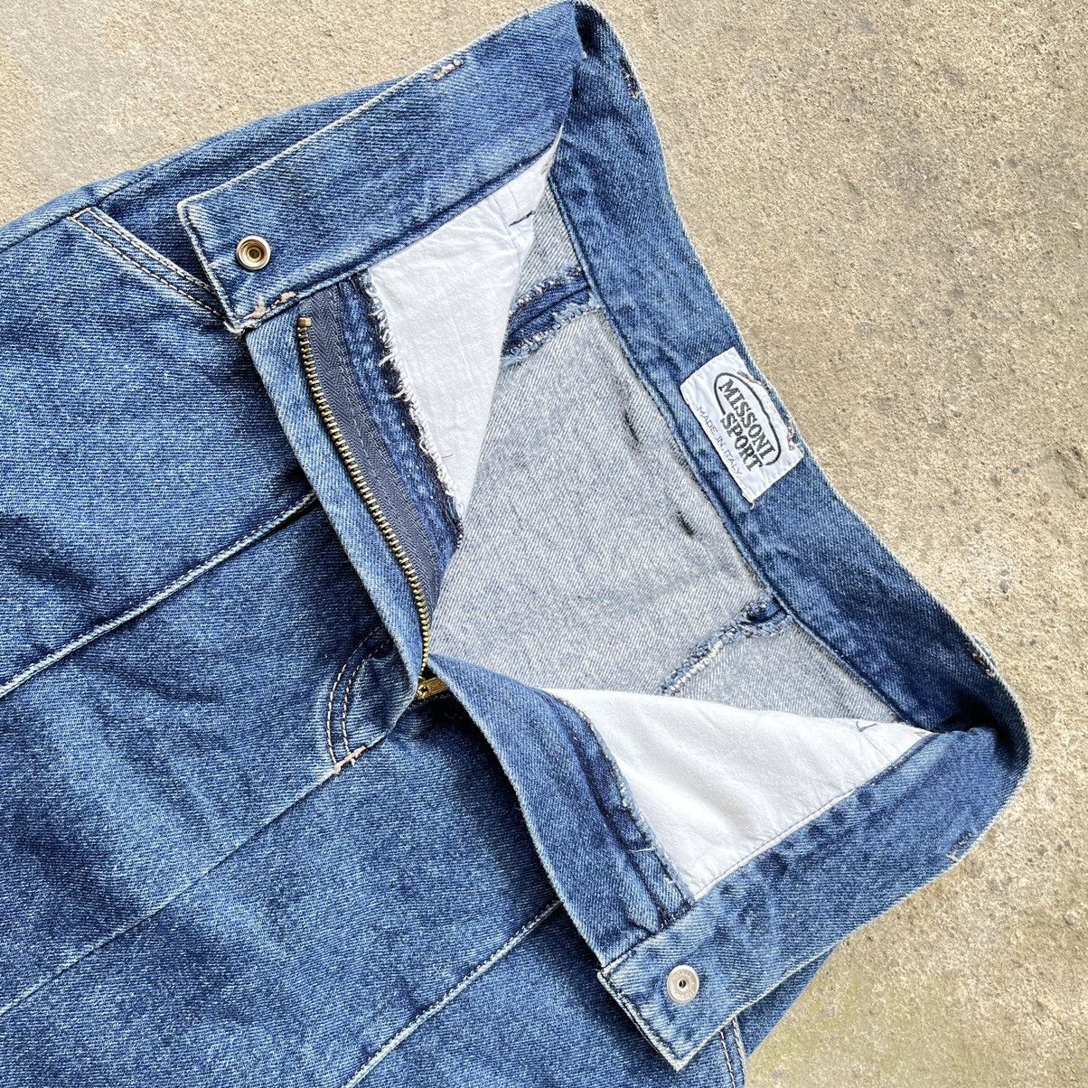 Missoni Vintage Missoni Sport Mini Skirt Denim Size 28" / US 6 / IT 42 - 8 Thumbnail