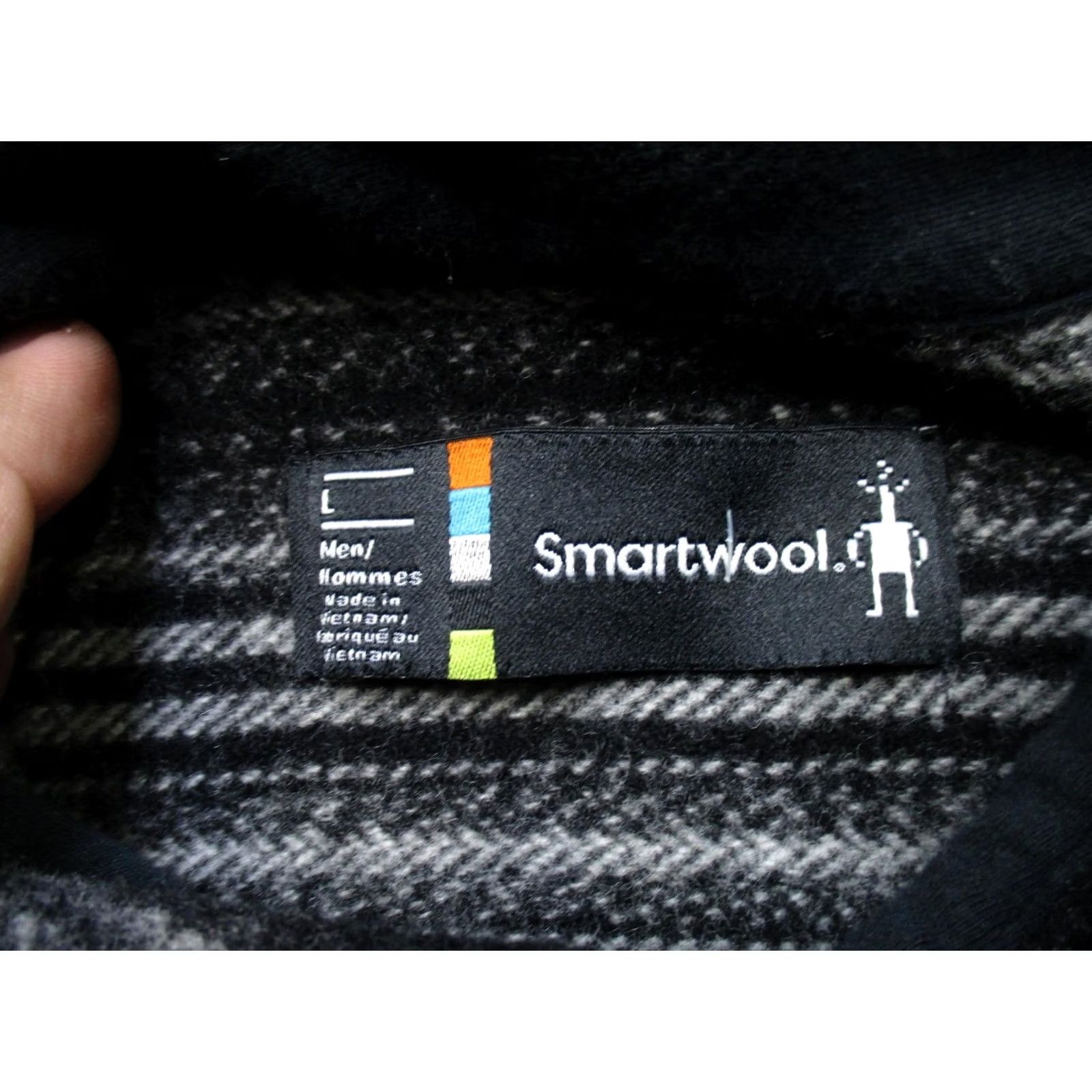 Smartwool Smartwool Anchor Line Shirt Jacket Mens L Gray Wool Lined Snap Front Striped Size US L / EU 52-54 / 3 - 3 Thumbnail