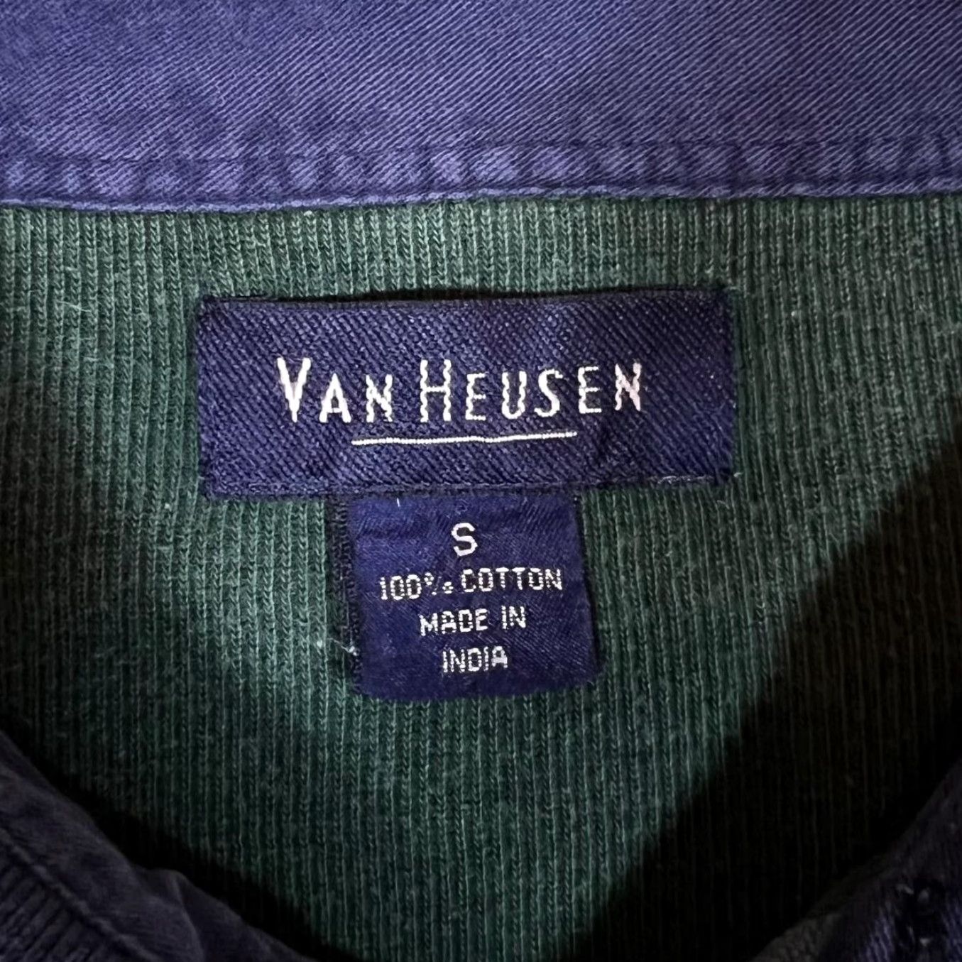 Van Heusen VINTAGE Van Heusen Colour Block Striped Distressed Collared Sweatshirt Small M L Shirt Mens Wool Pullover Multicoloured Pattern 90s #11547 Size US S / EU 44-46 / 1 - 3 Thumbnail
