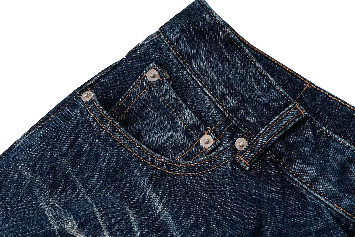Japanese Brand × Jean Vintage Frayed Wide Leg Jeans Size US 35 - 8 Thumbnail
