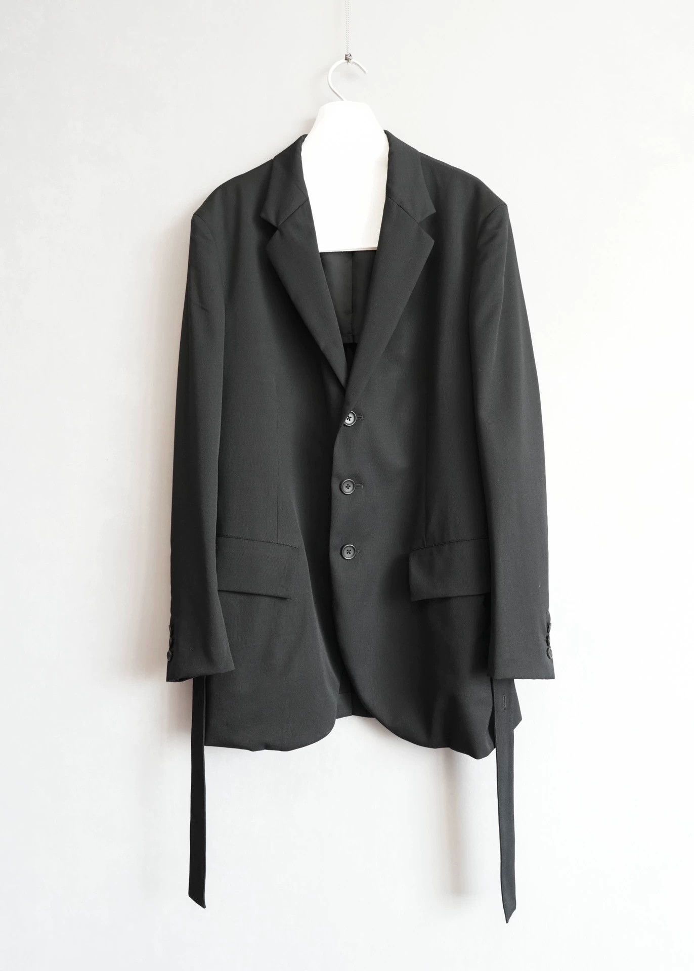 Yohji Yamamoto Yohji Yamamoto 23SS J74 Size 3 Pleated Tie-Waist Wool Size US L / EU 52-54 / 3 - 3 Thumbnail