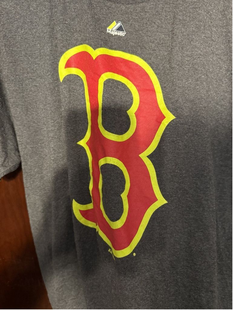 Majestic Boston Red Sox Majestic Short Sleeve Tee Men's L Blue MLB Size US L / EU 52-54 / 3 - 4 Thumbnail