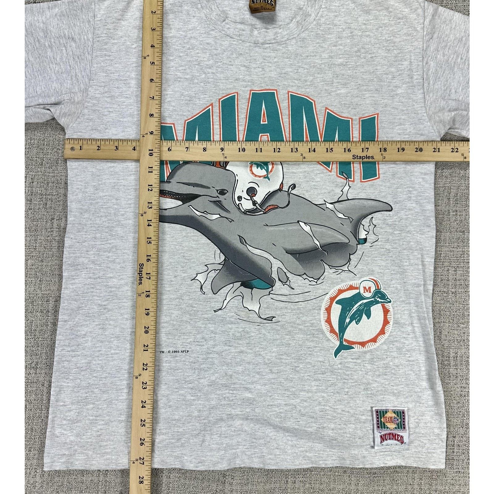 Other Miami Dolphins Shirt Mens M Breakthough Nutmeg Mills USA 90s Size US M / EU 48-50 / 2 - 2 Thumbnail