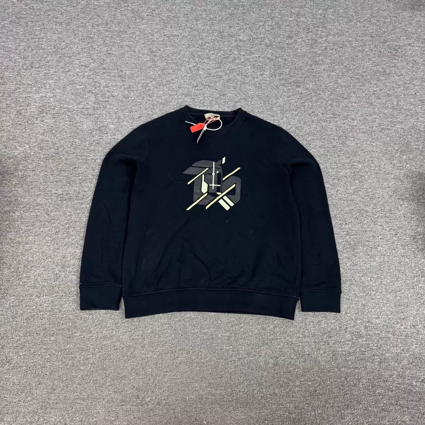 Hermes Hermes Navy Geometric Print Crewneck Sweatshirt L 99 New Size US L / EU 52-54 / 3 - 1 Thumbnail