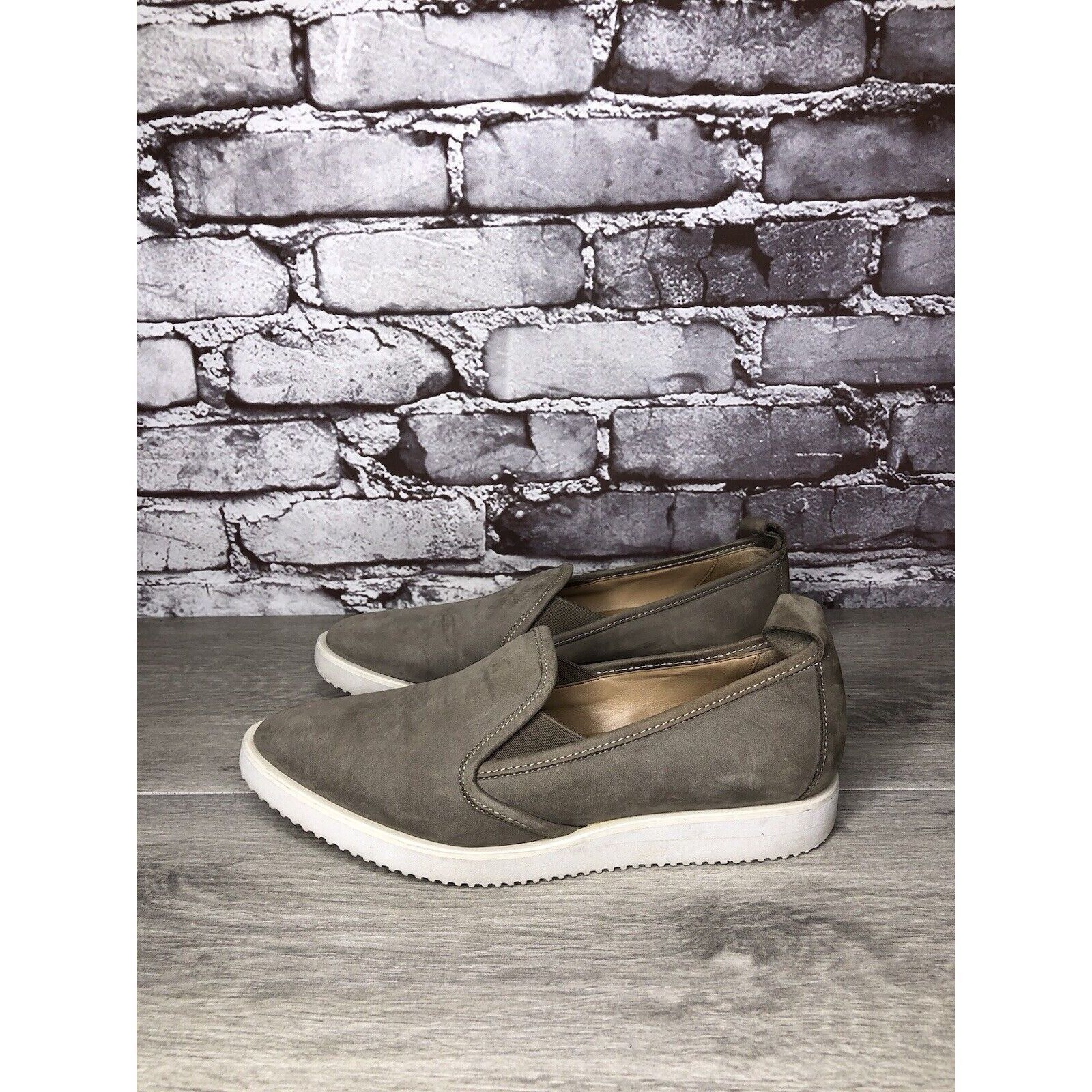 Everlane Everlane Gray Suede Almond Toe Slip On Casual Loafer Shoes W Size US 6 / IT 36 - 6 Thumbnail