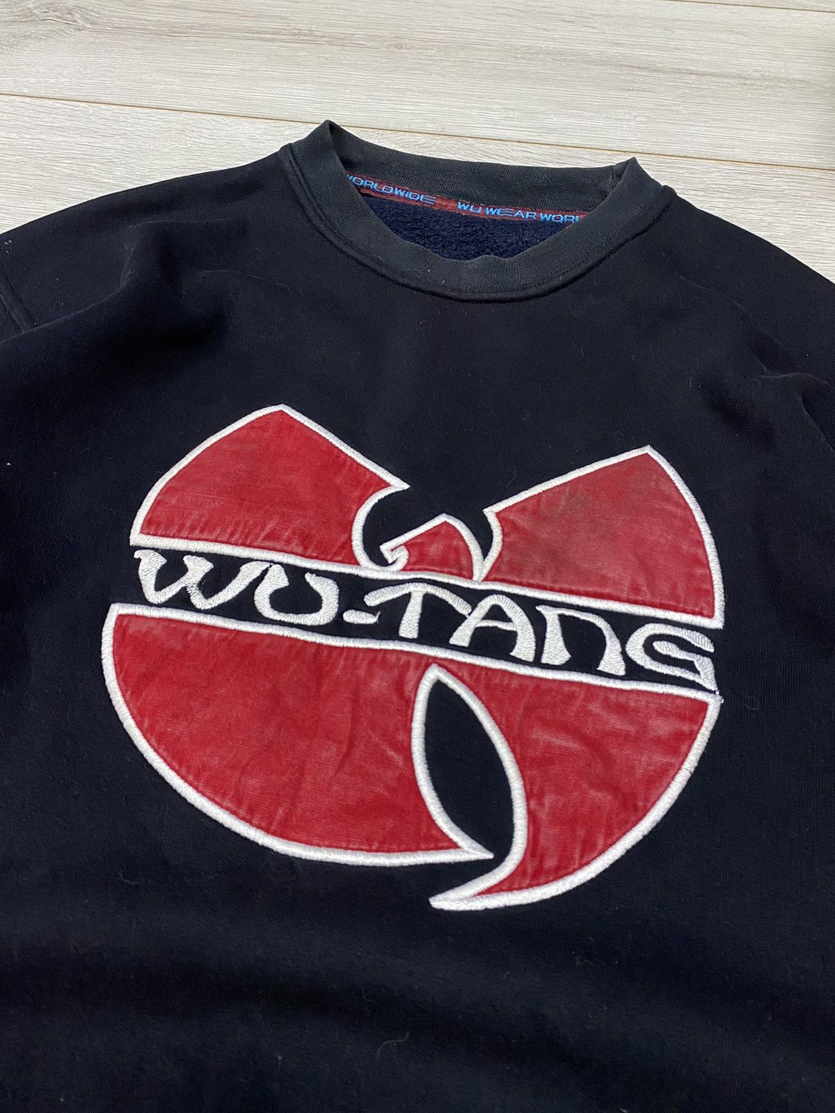 Wu-Tang Clan Wutang vintage painted embroidered big logo sweatshirt USA Size US XL / EU 56 / 4 - 2 Thumbnail