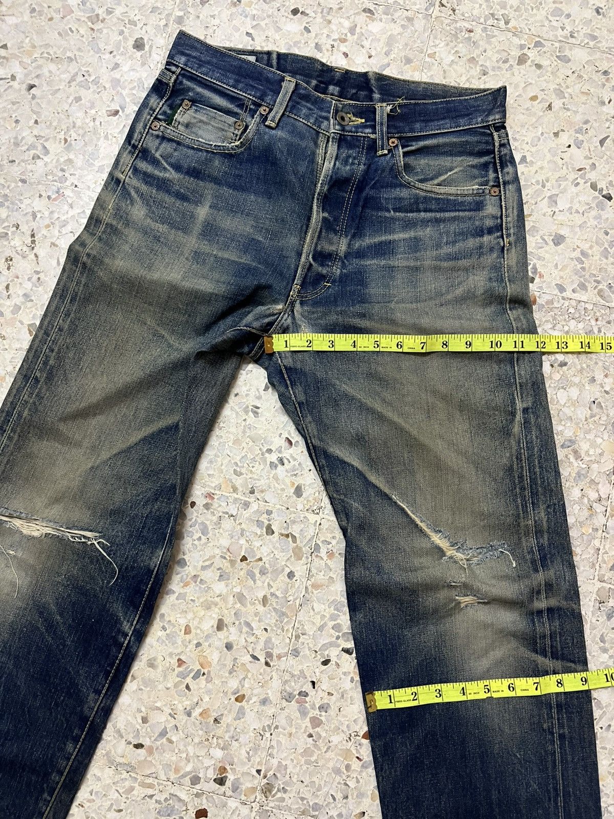 Vintage Vintage Paul Smith purple line selvedge distressed denim Size US 31 - 17 Thumbnail