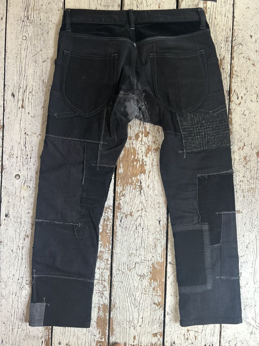 Junya Watanabe Junya Watanabe black denim patchwork jeans Size US 30 / EU 46 - 9 Thumbnail