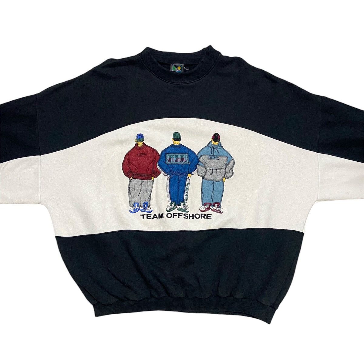 Other Vintage 90s Offshore Surfwear Oversized Sweatshirt Size US M / EU 48-50 / 2 - 2 Thumbnail