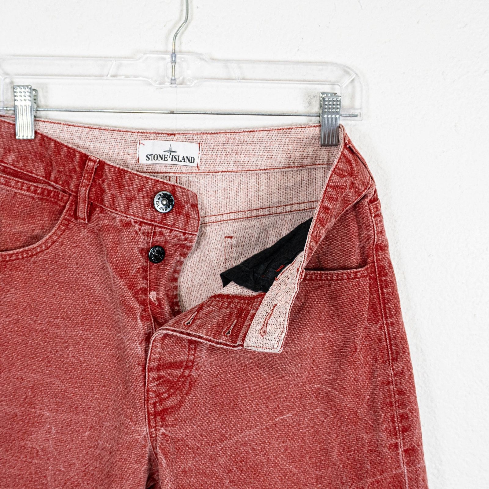 Stone Island Stone Island Men's Type RE Jean Shorts Red size 29W Size US 29 - 2 Thumbnail