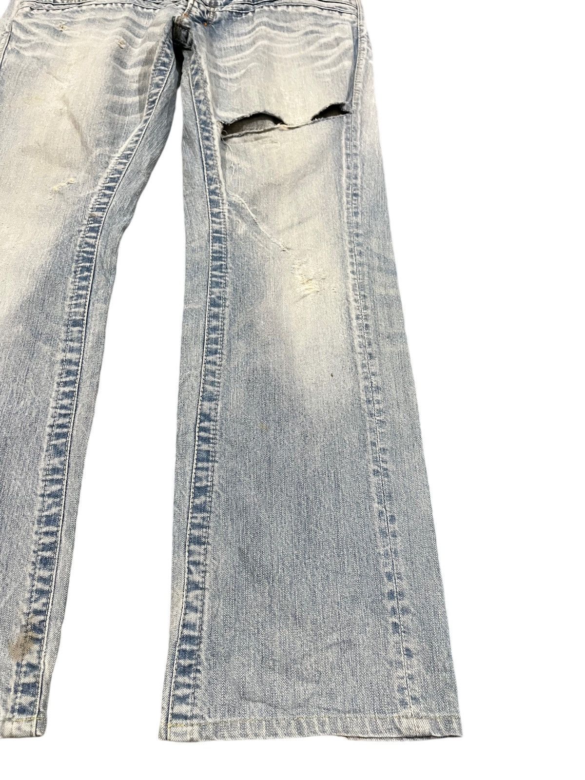Blue Blue Japan × Le Grande Bleu (L.G.B.) Vintage Blue Way Faded Distressed Denim Size US 34 / EU 50 - 3 Thumbnail