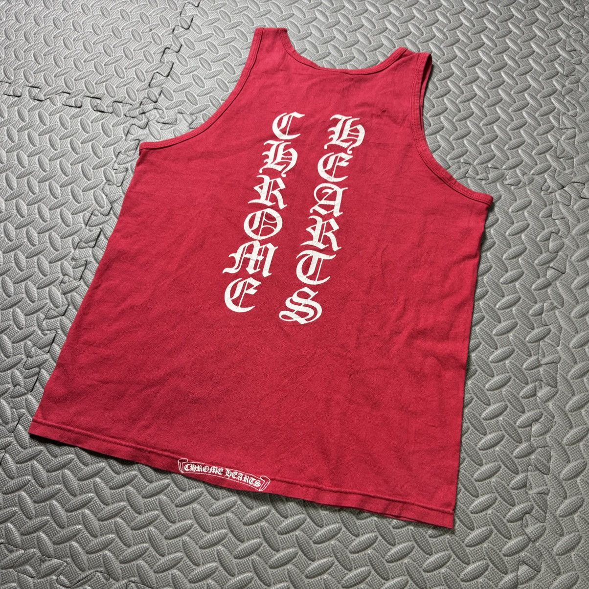 Chrome Hearts 💥 RARE! 90s VERTICAL SCRIPT CHROME TANK Size US S / EU 44-46 / 1 - 4 Thumbnail
