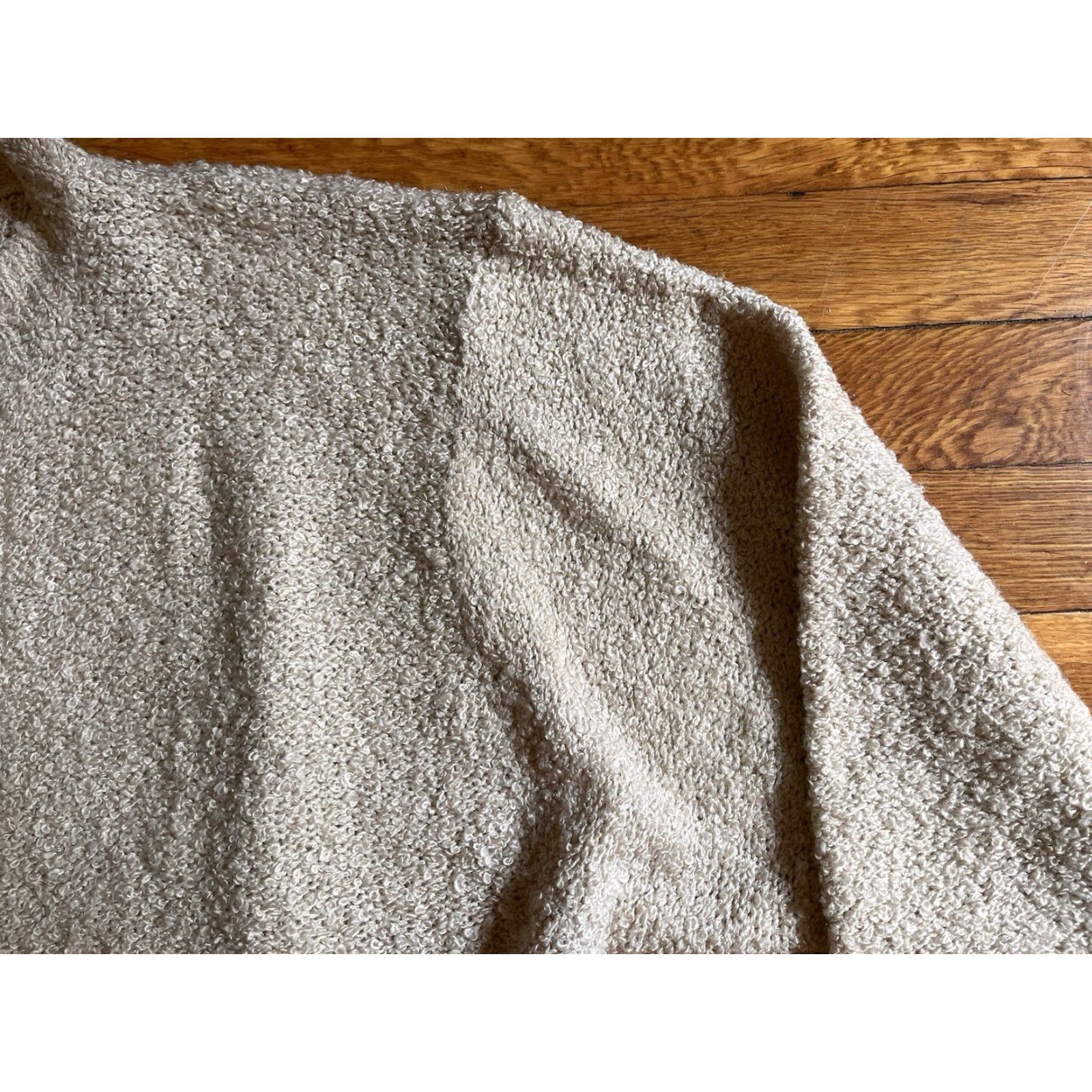 Vintage VINTAGE Steppingstones Cardigan Sweater Women’s 42 22W Beige Chenille Knit Cardigan Long Sleeve V-Neck Pockets Open Bohemian Retro Fall Winter 3/4? Size L / US 10 / IT 46 - 4 Thumbnail