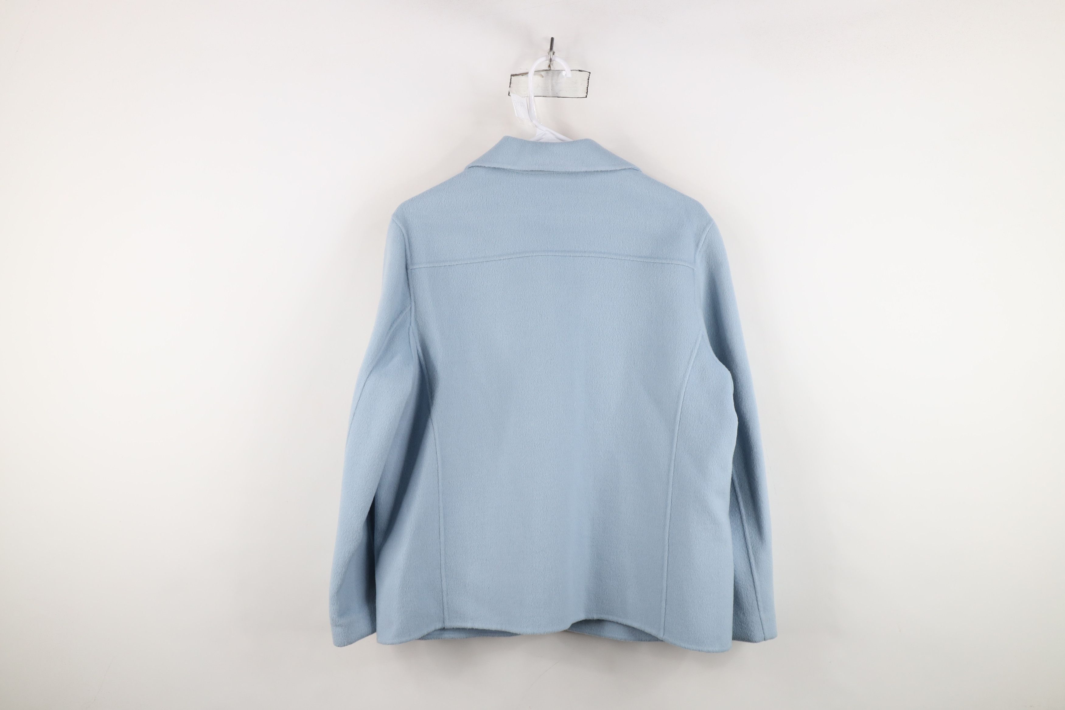 Vintage Vintage 90s Streetwear Open Front Blazer Suit Jacket Blue Size L / US 10 / IT 46 - 13 Thumbnail