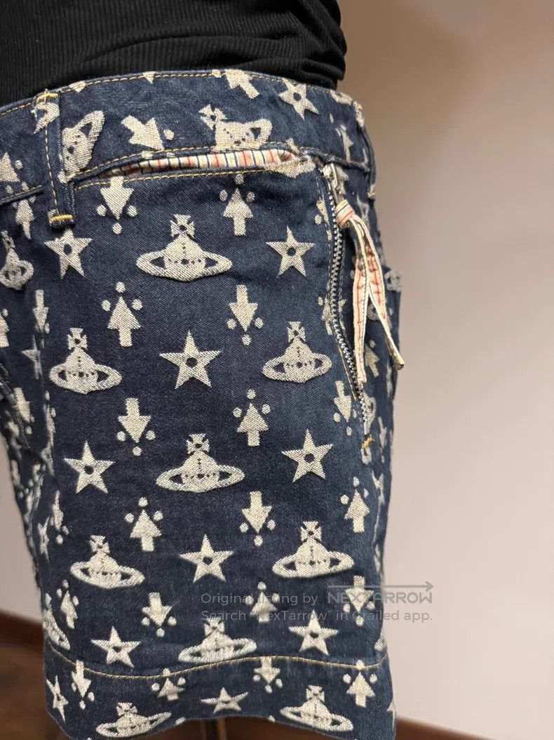 Vivienne Westwood Vivienne Westwood size 2 Full print Saturn denim peplum ski Size 26" / US 2 / IT 38 - 2 Thumbnail