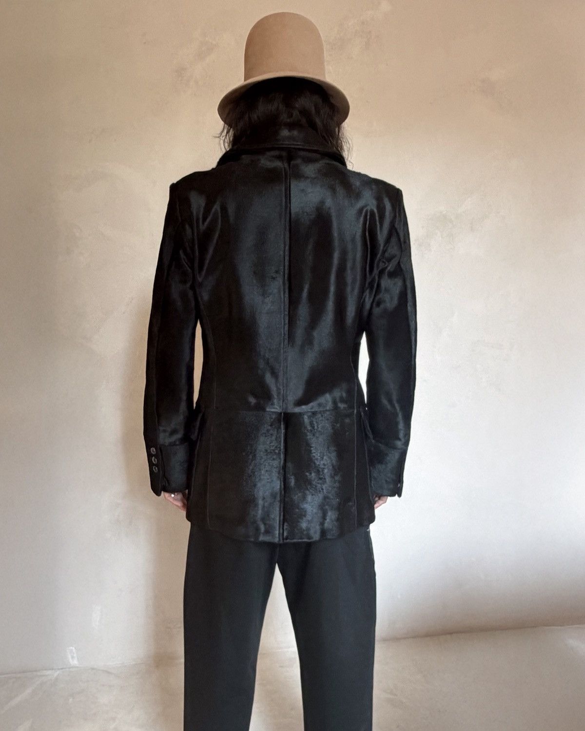 Yves Saint Laurent YSL hair-on cowhide coat by Marc Jacobs Size US M / EU 48-50 / 2 - 4 Thumbnail