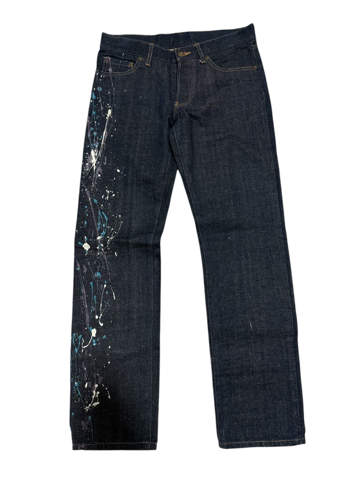 ADDICT Addict Denim Jeans Paint Splatters Size 30" / US 8 / IT 44 - 1 Thumbnail