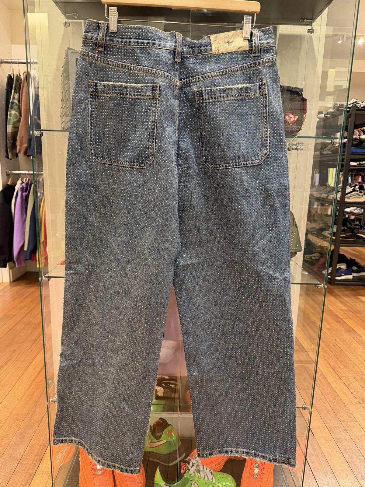 Birth of Royal Child Birth of Royal Child Blue Rhinestone Denim Jeans Size US 36 / EU 52 - 2 Thumbnail