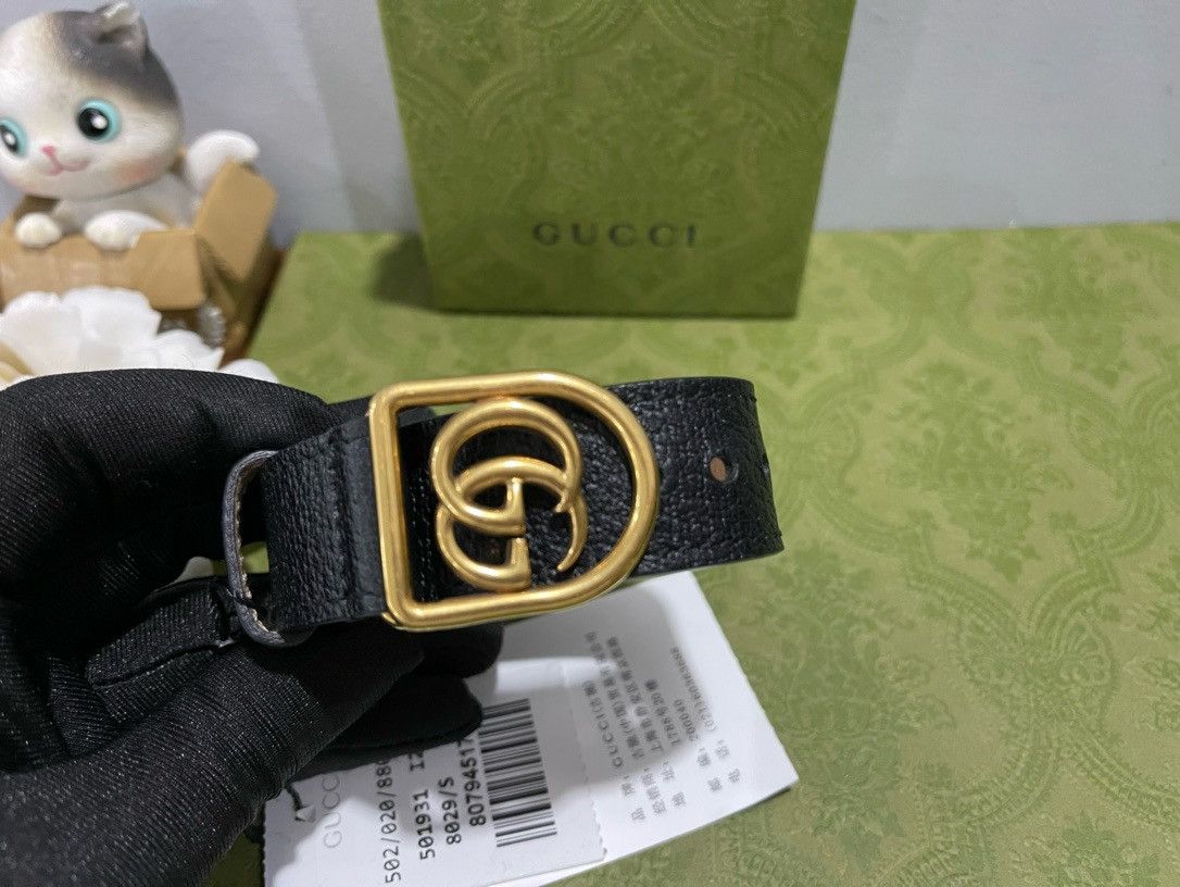 Gucci Gucci leather framed GG bracelet Size ONE SIZE - 1 Thumbnail