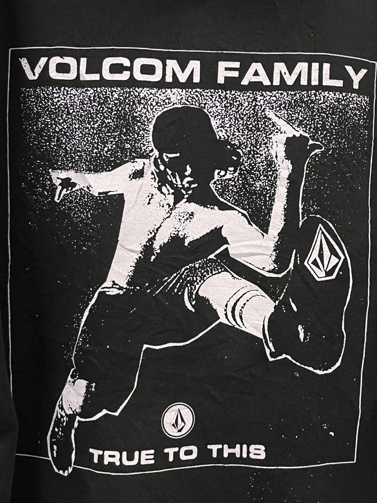 Volcom Vintage 90s Volcom Skate Black Hoodie Size US XL / EU 56 / 4 - 5 Thumbnail