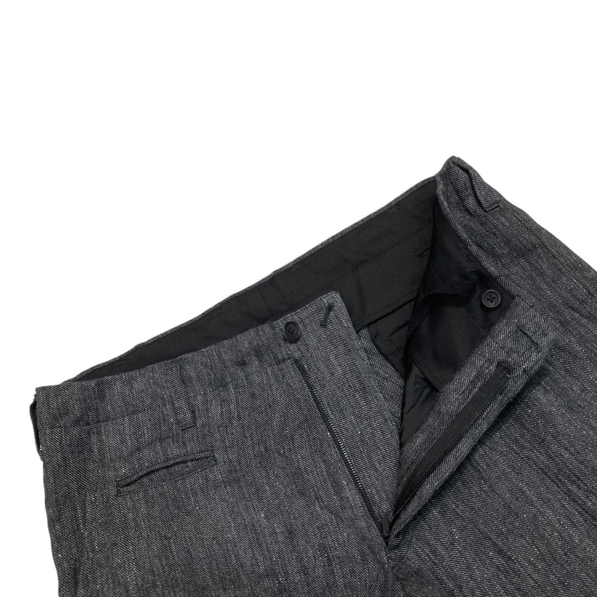 Yohji Yamamoto Yohji Yamamoto pour homm/ 24SS Coin/Linen Twill Pants Size US 34 / EU 50 - 2 Thumbnail
