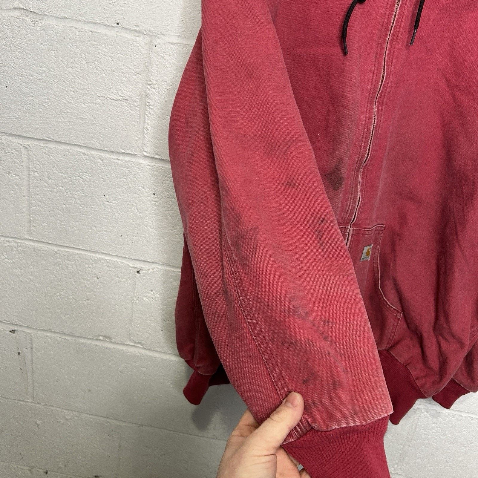 Carhartt Y2K Carhartt Quilted Hooded Jacket “Crabapple Pink” WJ130 Size US XL / EU 56 / 4 - 7 Thumbnail