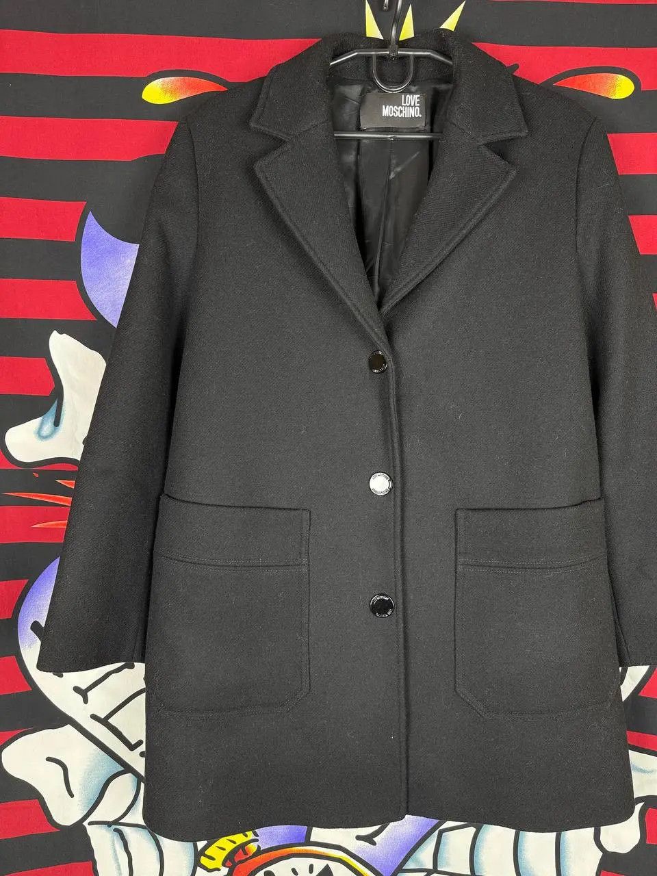 Love Moschino Love Moschino Luxury wool womens coat in black Size 42IT Size M / US 6-8 / IT 42-44 - 3 Thumbnail
