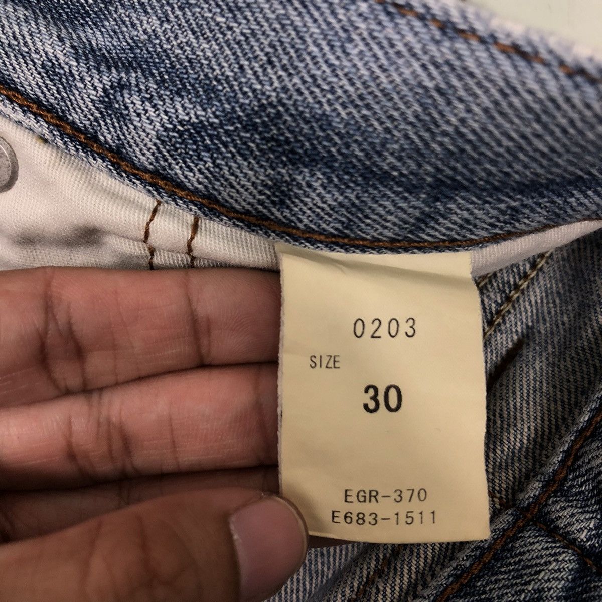 Japanese Brand 🔥90’s Distressed Denim Jeans Gold Rush Japan Made Size US 30 / EU 46 - 15 Thumbnail