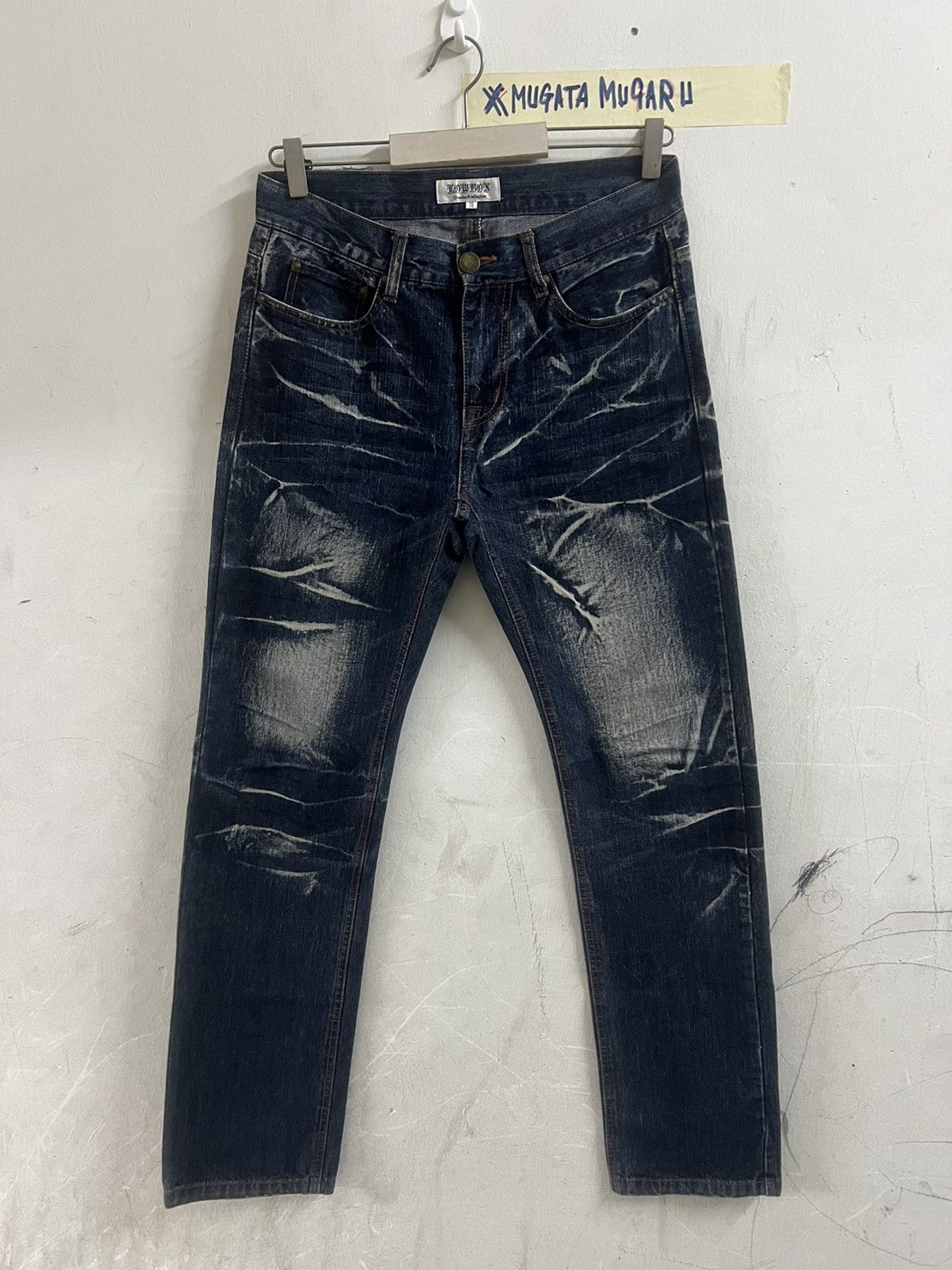 Japanese Brand × Vintage HOT‼️LOWBOX DISTRESSED DENIM PANT Size US 30 / EU 46 - 1 Thumbnail