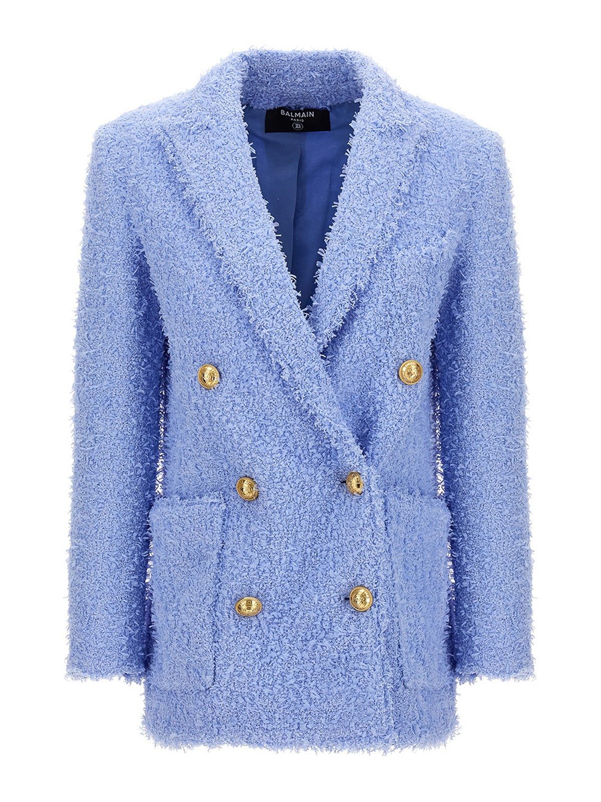 Balmain o1y0525 Blazer in Light Blue Size M / US 6-8 / IT 42-44 - 1 Thumbnail