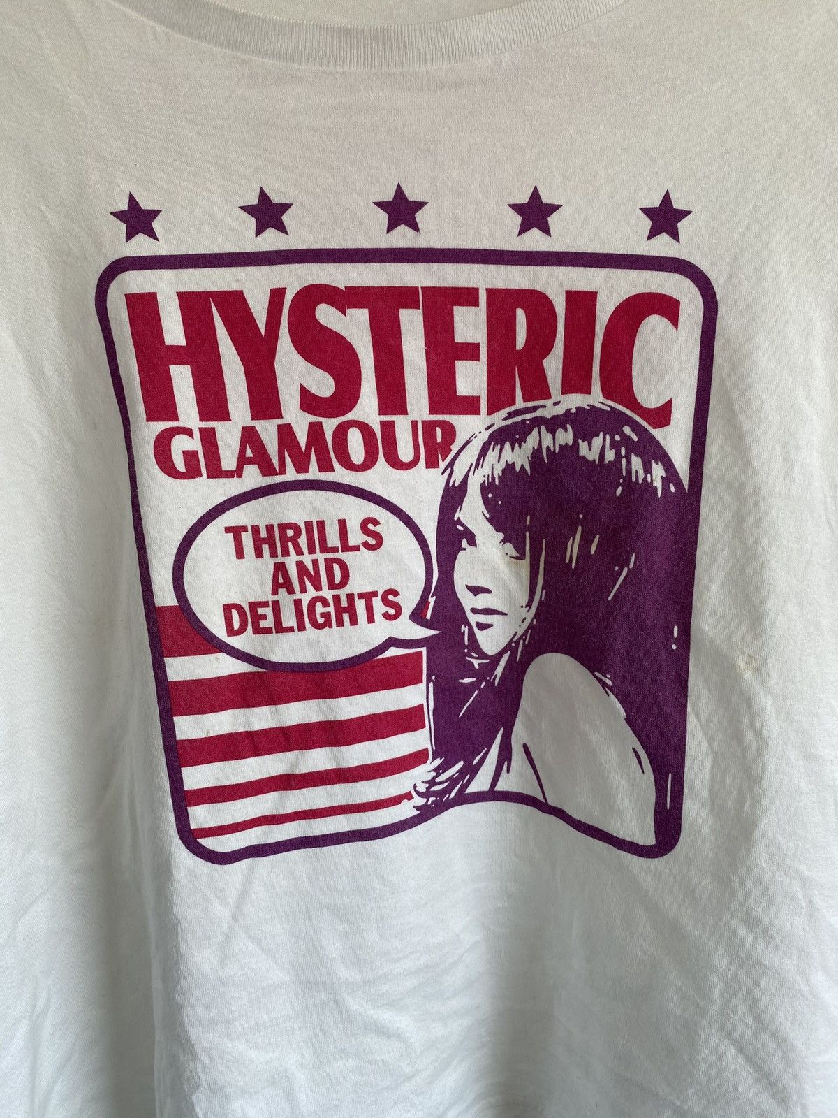 Hysteric Glamour × Japanese Brand Hysteric Glamour Thrills and Delights Baggy Women’s Tee Size ONE SIZE - 3 Thumbnail