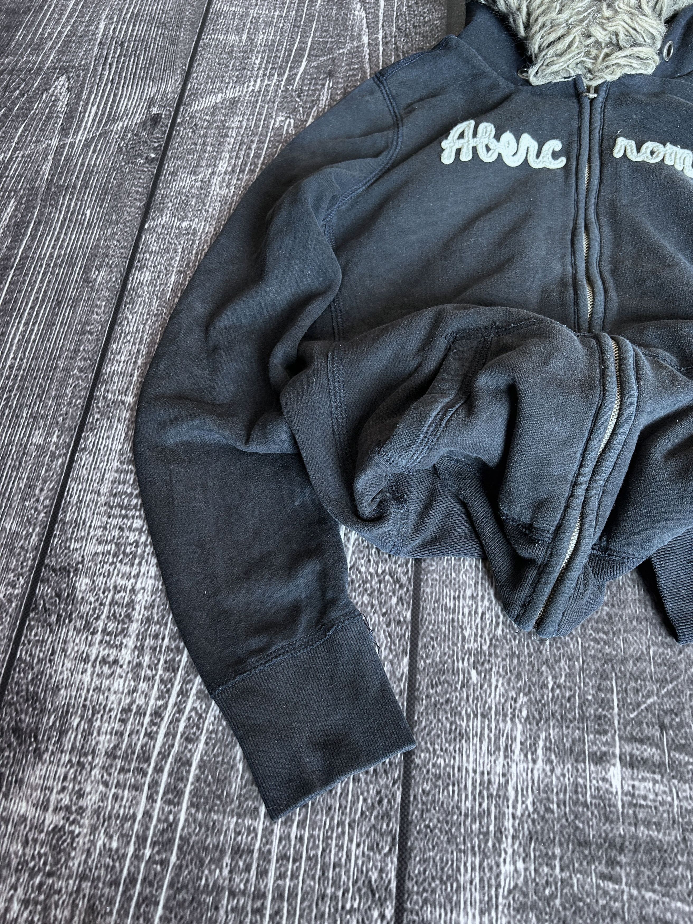 Abercrombie & Fitch VTG Japanese Avant Garde If Six Was Nine Y2K Fur Hoodie 90s Size US S / EU 44-46 / 1 - 2 Thumbnail